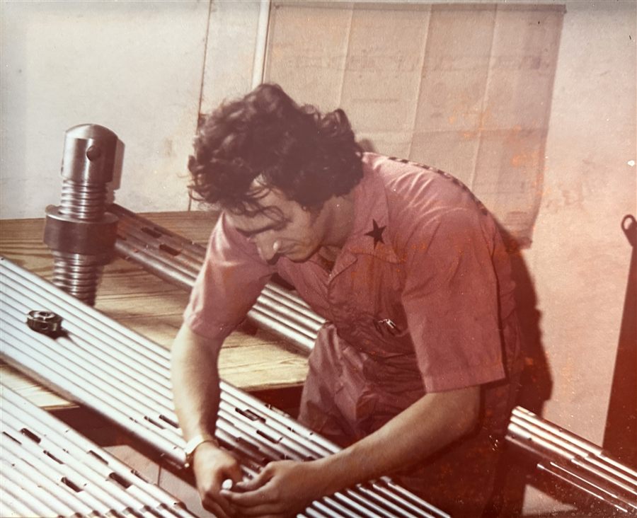 George Avouris in 1981, the year United Machine Works was founded